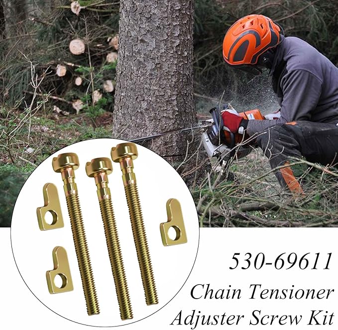 Notos Chain Tensioner Adjuster Screw Kit for Poulan Craftsman 530016110 530015826 530069611 Chainsaws (3 Set)