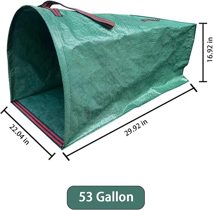 Leaf Dustpan, Leaf Collector, Large Yard Dustpan-Type Lawn and Leaf Bags Reusable, Leaves Collector, Garden Bags for Leaves, Debris, Grass, Clippings, Lawn Trash 53Gallon