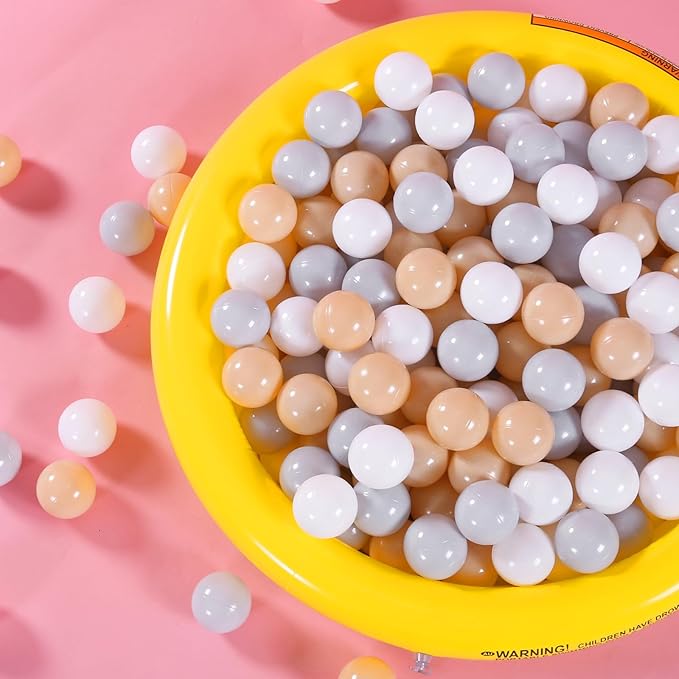 GOGOSO Ball Pit Balls Crush Proof Non-Toxic Plastic Balls Babies Kids Toy Bulk Pack 170pcs 2.2inchs