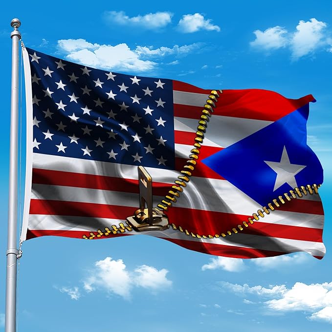 Vintage American America Usa Puerto Rico Puerto Rican Flags For Outside Yard 3x5 Ft Double Sided Printed 100d Polyester Lightweight Garden Welcome Outdoor Banner Brass Grommets