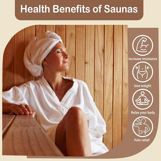Home Far-Infrared Sauna Cabin - for 1-2 Persons Low Electromagnetic Radiation 1550W Indoor Spa Room Featuring Multicoloured Lighting Bluetooth Speaker and Control Panel