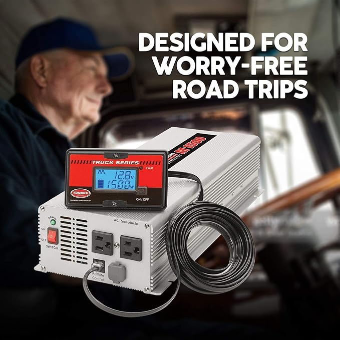 Tundra M Series - Truck Power Inverter - Modified Sine Wave 2000W / 12 Volts DC to 120 Volts AC - M2000