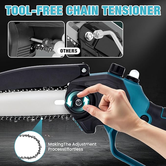 4-in-1 Electric Pole Saw & Pruning Shears Combo Kit, 6″& 8″Pole Saws for Tree Trimming, Cordless Shears and Battery Saw with Extension Pole & 2 x 21V Batteries for Garden Trimming
