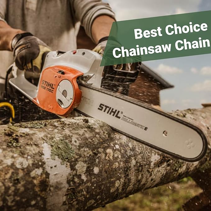 4-Pack 20 Inch Chainsaw Chain .325" Pitch - .058" Gauge - 76 Drive Links Compatible with Blue Max 53543, 52209, 8901, 8902, Oregon 21LPX076G, Stihl 36880050076, 25RM376E and More