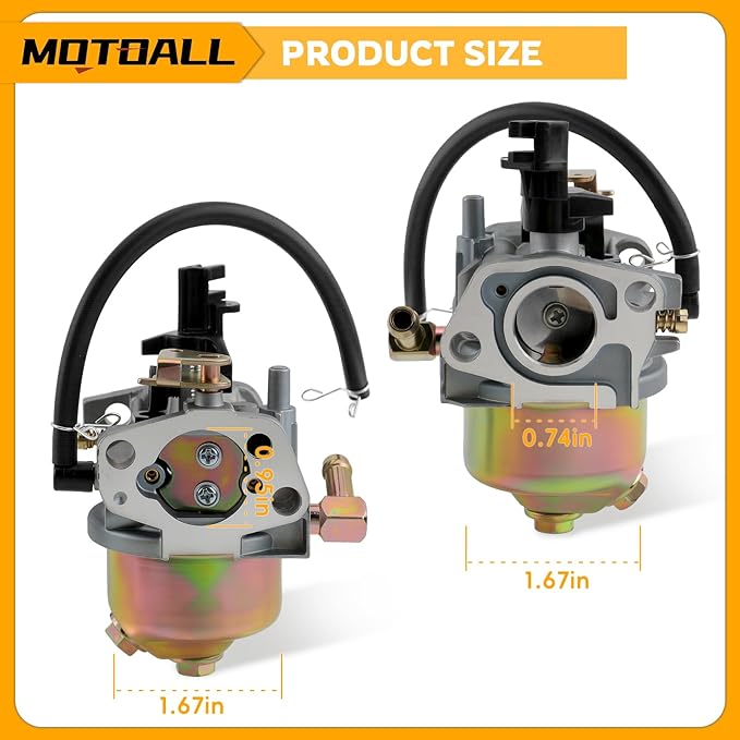 MOTOALL Carburetor for 951-12705 951-10974 MTD Yard Snow Blower Troy for 165-SU 165-SUB 165-SUB-11 265-SU 265-SU-11 365-SUA 365-SUB 524SWE 524WE 2X 524SWE 524WE 24HP