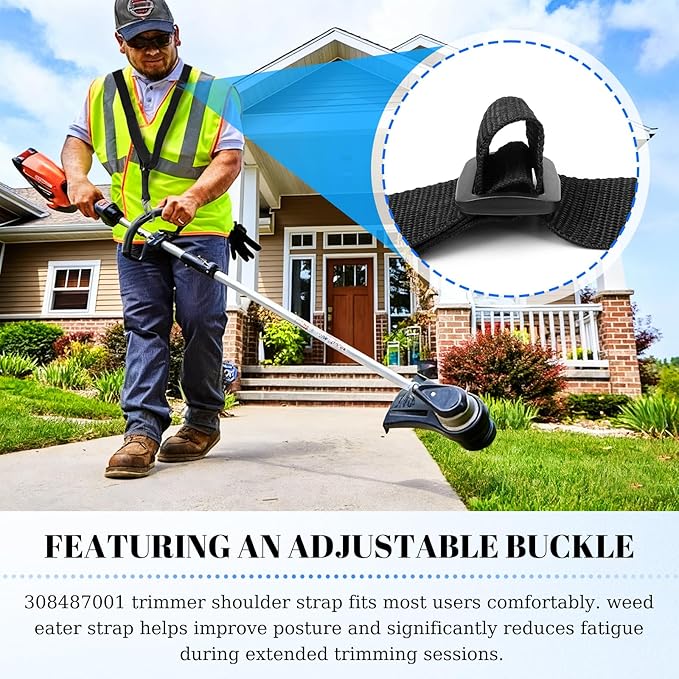 Eudaimonia Weed Eater Shoulder Strap, Trimmer Shoulder Strap 308487001 for Ryobi, Homelite String Trimmers ﻿
