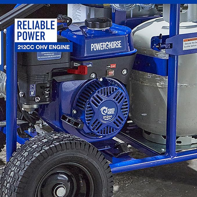 Powerhorse Propane Pressure Washer, Hot Water Pressure Washer Gas Pressure Washer with Propane Burner, Power Washer Car Pressure Washer