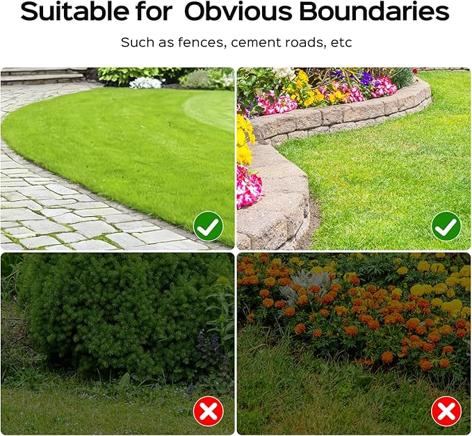 V100 Robotic Lawn Mower, HD Visual Navigation, Smart Obstacle Avoidance & Precision Collision Sensors, Adjustable Cutting Height, Quiet Operation, Ideal for Small Lawns up to 1,600 sq ft