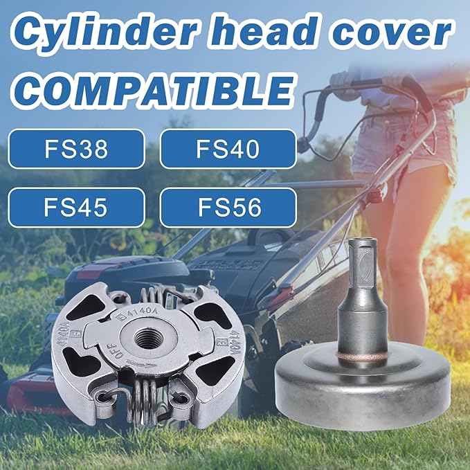 AUMEL Clutch Drum Kit Fit Stihl FS38 FS40 FS45 FS46 FS50 FS55 FS56 FS70 String Trimmer, FS38 Clutch Drum Assembly Kit Replace for 41401602005, 4140 160 2909, 4140 160 2903