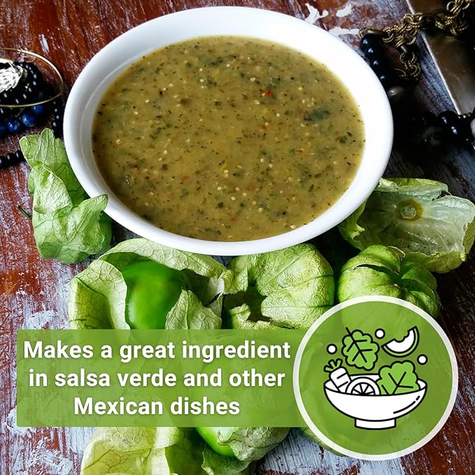 Sow Right Seeds - Toma Verde Tomatillo Seeds for Planting - Non-GMO Heirloom Packet with Instructions to Plant a Home Vegetable Garden - Mexican Husk Tomato - Ground Cherries Great for Salsa (1)