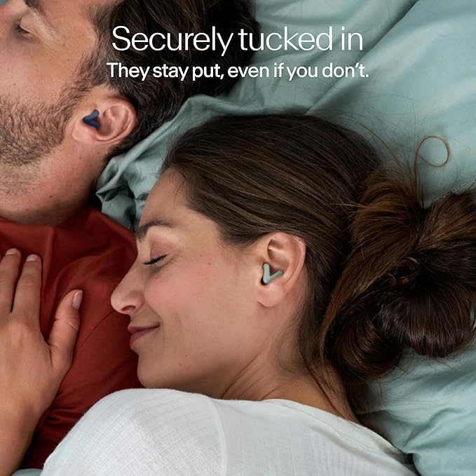 Alpine Silence Earplugs for Sleep, Focus & Travel - V-Shape Snug Fit & Soft Oval Tips – 4 Sizes XS/S/M/L - Comfortable, Reusable Hearing Protection - 22dB – Green
