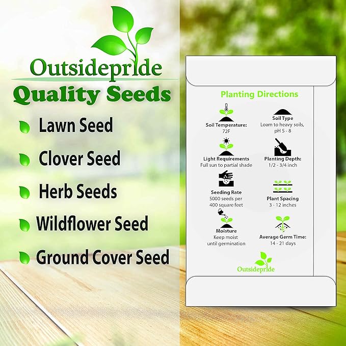 Outsidepride 5000 Seeds Annual Yellow Mustard Herb Garden Seed for Microgreens, Sprouts, & Cooking