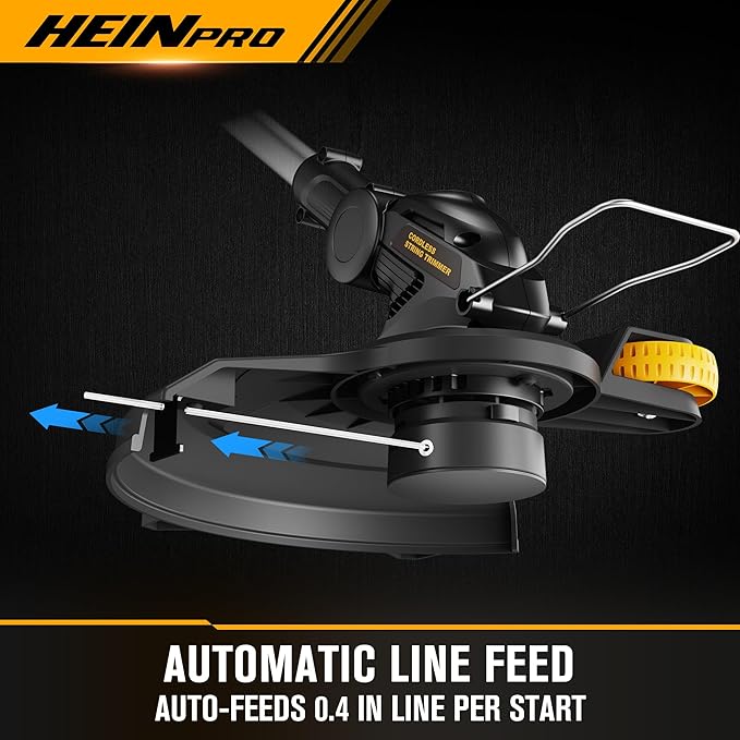 Cordless String Trimmer Compatible with Dewalt 20V MAX Battery, 12-Inch Weed Wacker Cordless Auto Line Feed,Electric Weed Eater Battery Powered Grass Trimmer w/6 Line Spools(Tool Only)