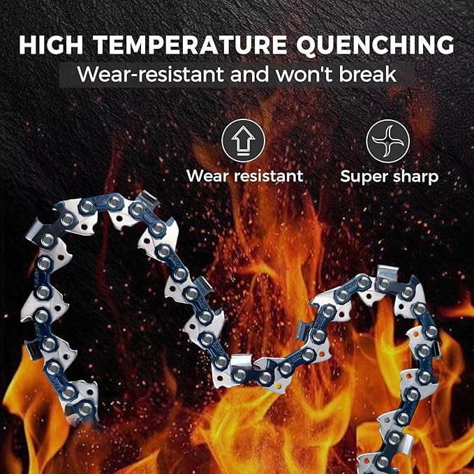 4 Inch Mini Saw Chain .325" Mini-pitch .043 Gauge 26 Drive Link for MAKITA Chainsaw Chain UC100DZ (3 Packs) (94X-6)