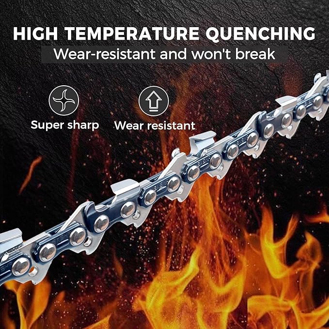 18 Inch Chainsaw Chain .325" Pitch .063" Gauge 68 Drive Links Fits Stihl MS250, MS251, MS251c, MS 250 251 251c, 26 rm3 68 Replacement (3 Packs) (22YO-6)