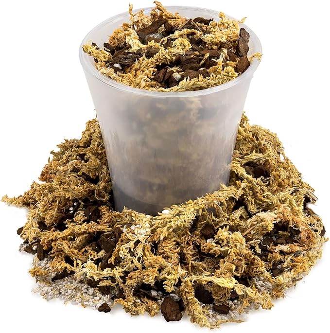 Premium Sphagnum Moss, Perlite and New Zealand Pine Bark Blend for Carnivorous Plants - 10 Quart - Perfect for Venus Fly Traps, Pitcher Plants, Sarracenia, Butterworts, and Sundews by GARDENERA