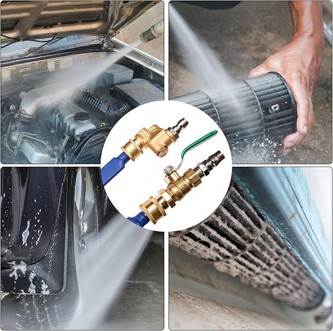 39'' Car Radiator Cleaning Wand,Radiator Cleaner Wand,Radiator Flush And Cleaner Tool,Home Car Truck Power Washer Wand,Pressure Washer Jetter Nozzle Flat Wand Fit Over 2000PSI Pressure Washer