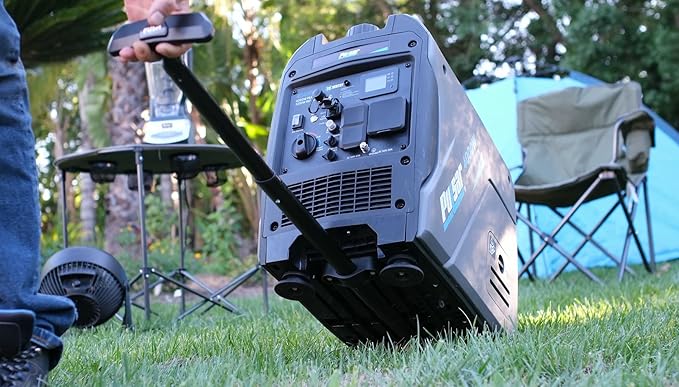 Pulsar Products GX400BN, 4000W Portable Ultra-Quiet Dual Fuel & Parallel Capability, RV-Ready, Handle & Wheels, with CO