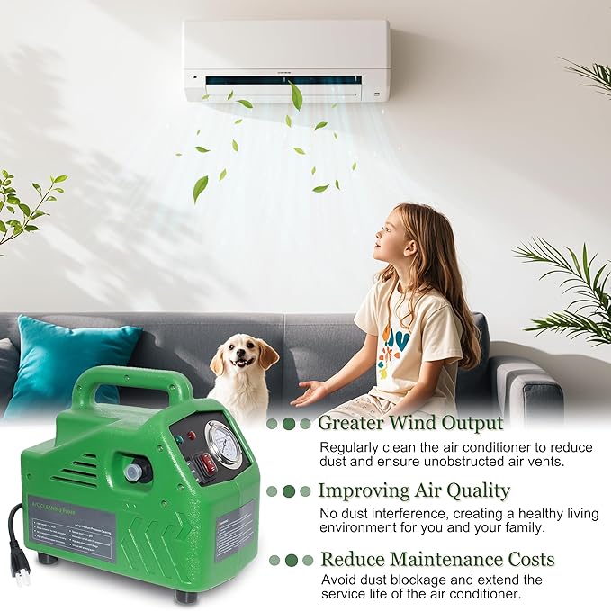 ZPB140 Port A Blaster HVAC Coil Cleaning, Portable Pressure Washer, Coil Jet Cleaner for ac Unit 120V 80W for Indoor or Outdoor, Flow Rate 4L/min, Working Pressure 0.7-1.0MPa