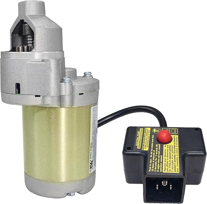 fullas Electrical Starter Motor 110V 14 Teeth for MTD Cub Cadet Craftsman Troy-Bilt Yard Machines 951-11196, 751-11196 Snow Thrower Engine
