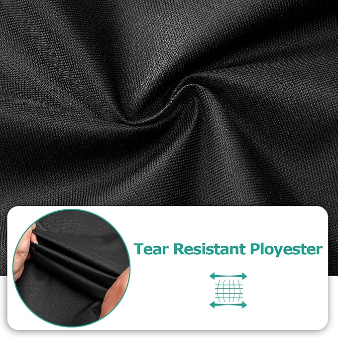 SunPatio Griddle Cover for Blackstone 28" Pro Series, Heavy Duty Waterproof Flat Top Gas Grill Cover 60 Inch, Outdoor All Weather Protection Griddle Cooking Station Grilling Protector, Black