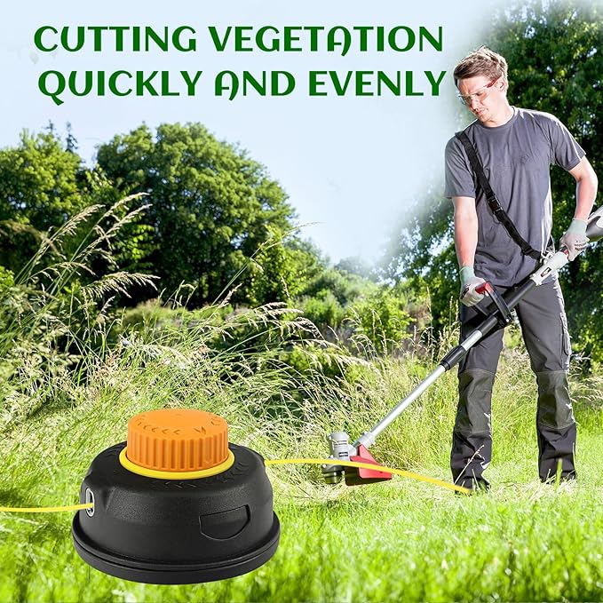 Quintillus H05 Weed Eater Head Universal Trimmer Head String Trimmer Head Bump Feed Weed Wacker Head Grass Trimmer Head Replacement for Weed Warrior, Echo, Husqvarna, Comes with .080 Trimmer Line