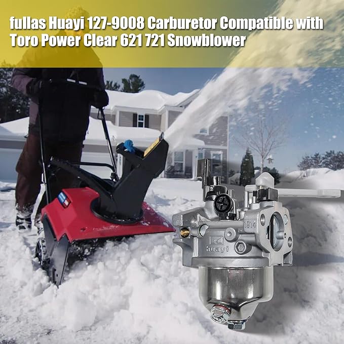 fullas Huayi 127-9008 Carburetor for Toro Power Clear 621 721 Snowblower 38741 38742 38743 38744 38751 Models