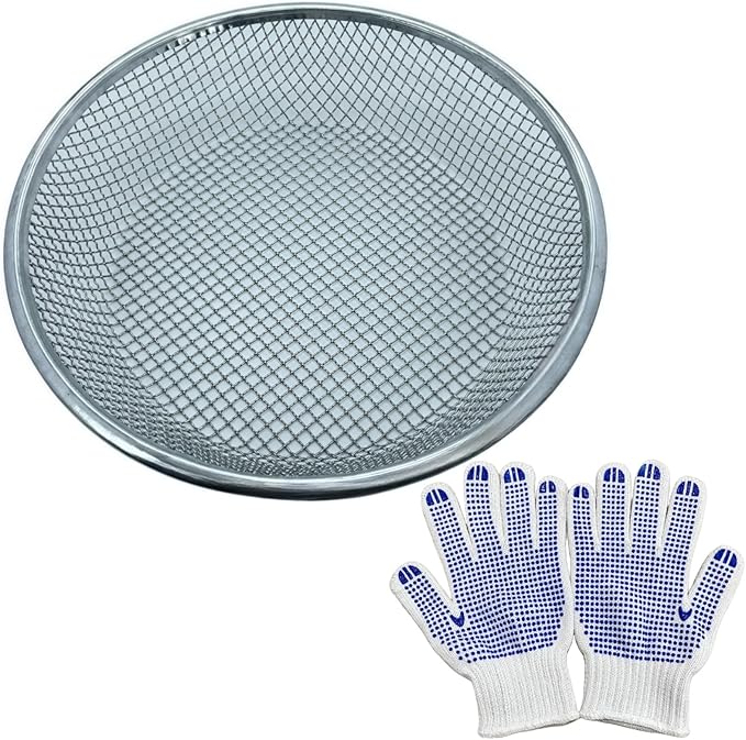Mesh Gardening Sifter, 6mm Sieve mesh Size， Perfect for 5 Gallon Bucket,for Sand Rocks Dirt Compost (6mm)