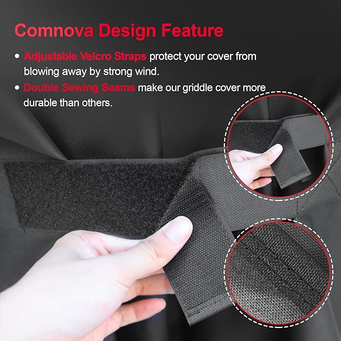 Comnova Grill Cover for Traeger Ironwood XL - Premium Wood Pellet Smoker Cover for Traeger Waterproof & Heavy Duty, 600D Pellet BBQ Cover Accessory for Treager Ironwood XL Grills (BAC647)