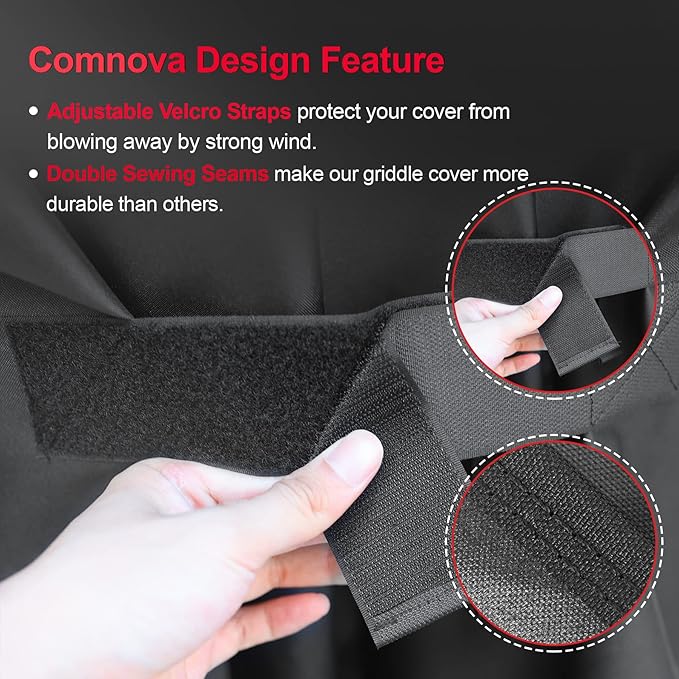 Comnova Grill Cover for Traeger Pro 34 & 780 Series - 600D Wood Pellet Smoker Cover for Traeger Waterproof & Heavy Duty, Premium Pellet BBQ Cover for Treager Pro 34, Pro 780, Texas, Z Grills and More