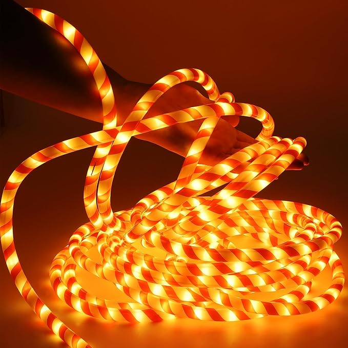 360 LED Christmas Lights, 40 FT Candy Cane Rope Lights, Waterproof Xmas Tree Light, Connectable Tube Light Plug in for Indoor Outdoor Garden Yard Holiday Wedding Festival Party Decoration