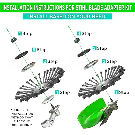 10 Inch Steel Wire Trimmer Head – Universal Weed Eater Attachment for Stihl, Dewalt, Milwaukee & More – Indestructible Weed Wacker Wire Brush Cutter Head for Lawn & Garden