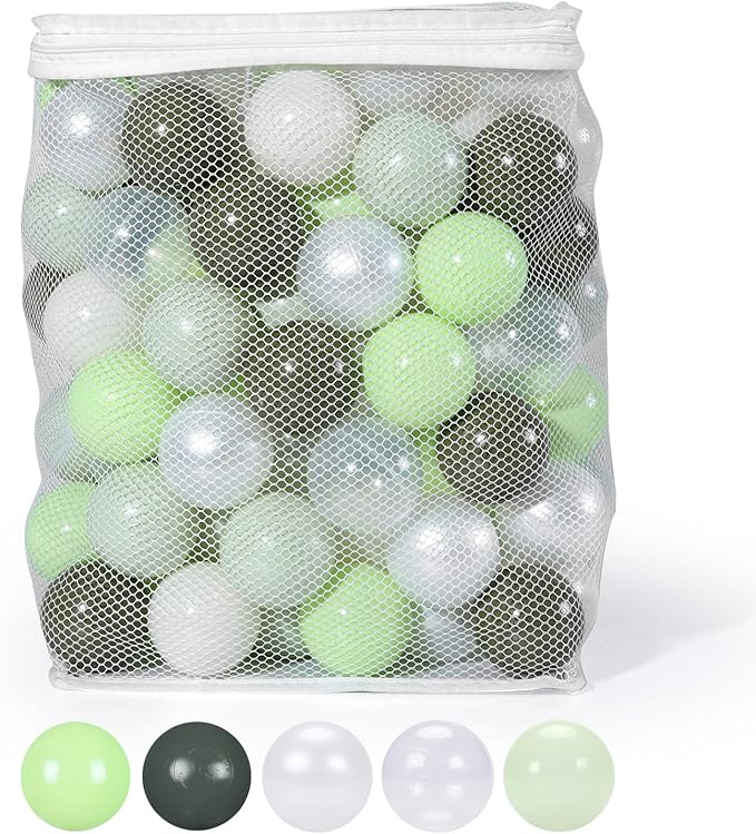 TRENDPLAY Plastic Balls for Ball Pits 2.2 Inch, Pack of 50 100 200 500 Hollow Balls, Perfect for Toddler Baby Pools,Party,Festival Decoration