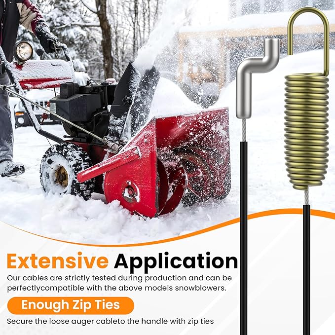 Aifeier ET 946-04230B Clutch Drive Cable, Auger Clutch Cable for MTD Cub-Cadet Crafts-Man Snowblower Parts 946-04230 946-04230A 746-04230 746-04230A 746-04230B (2-Pack)