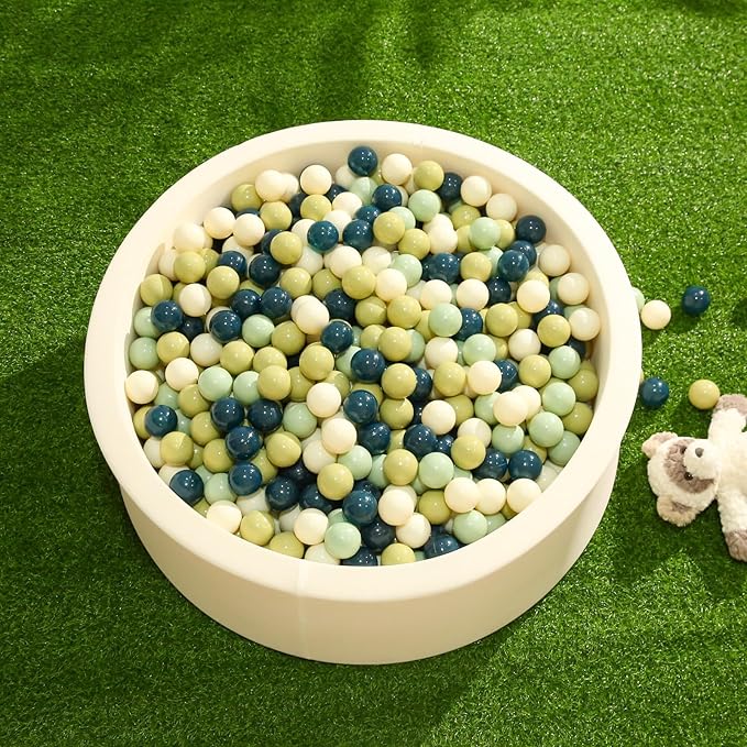 TRENDPLAY Plastic Balls for Ball Pits 2.2 Inch, Pack of 50 100 200 500 Hollow Balls, Perfect for Toddler Baby Pools,Party,Festival Decoration
