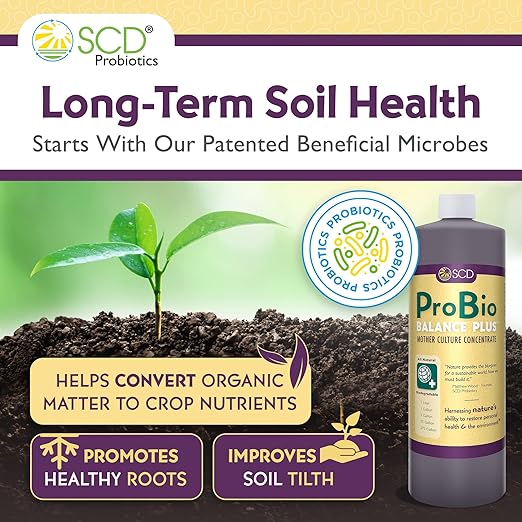 ProBio Balance Plus - Make 20X More Soil Conditioner, Super Concentrate of Effective Beneficial Microorganisms & PNSB Phototrophs - OMRI Listed for Organic Farm Lawn Garden - 1 Liter (4 Pack)