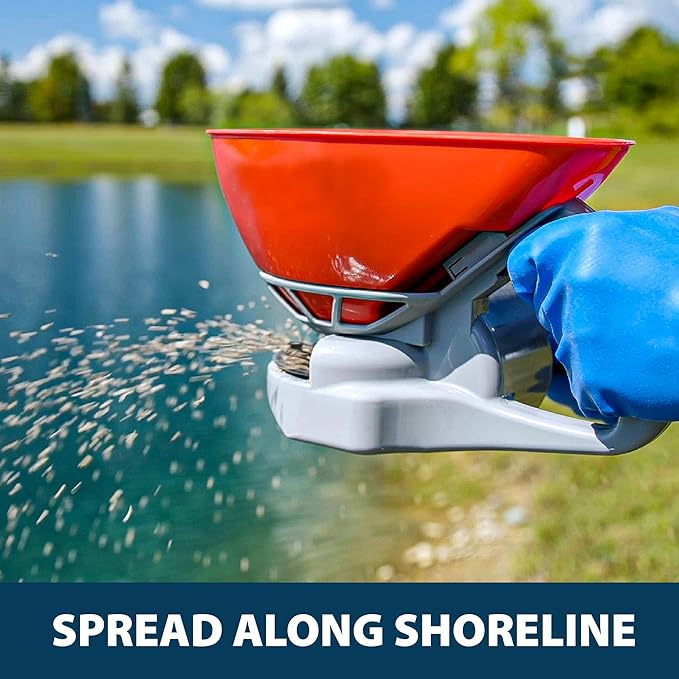 Airmax EasyKlear Pond & Lake Algae & Weed Vegetation Control, 2-in-1 Broad Spectrum Aquatic Herbicide & Algaecide Granular Water Treatment, 15 Pounds