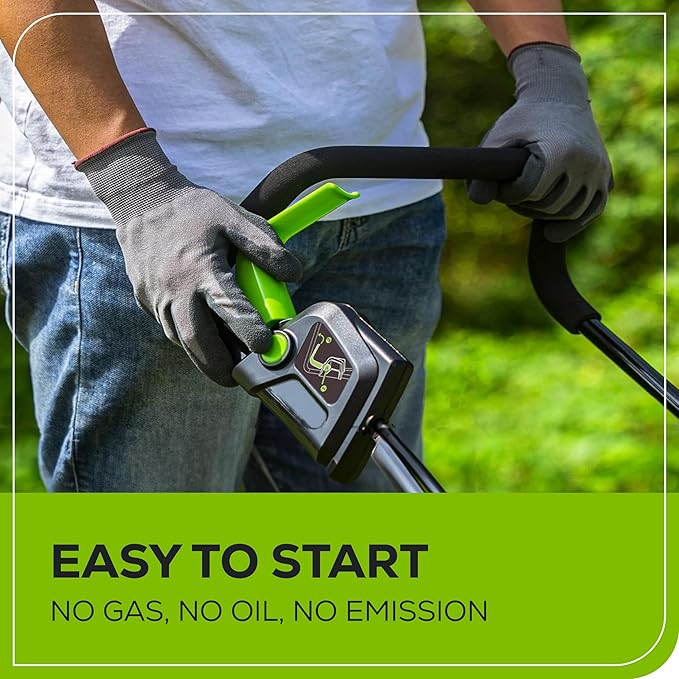 Greenworks 24V 13" Brushless Cordless (Push) Lawn Mower, 4.0Ah Battery and Charger Included
