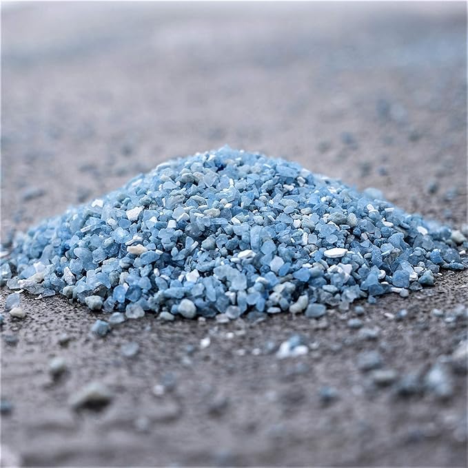 National Blue Snow Salt Ice Melt 50lb Bucket - Fast Acting Ice Melter - Pet, Plant and Concrete Friendly, Environmentally Safe - Free of Magnesium Chloride - Melts to -15°F