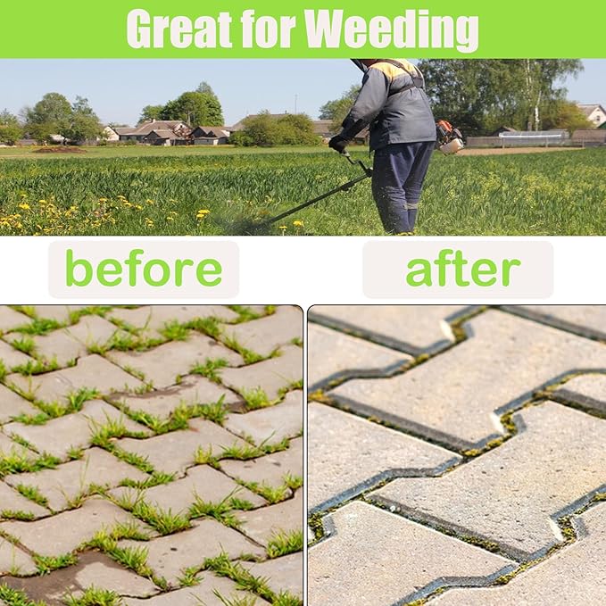 6 Inch Steel Wire Rotary Weed Brush Cutter Trimmer Head Weed Cutter Eater Blade for Moss Grass Rust Removal, Paving Stone, Pavement Joints or Driveway