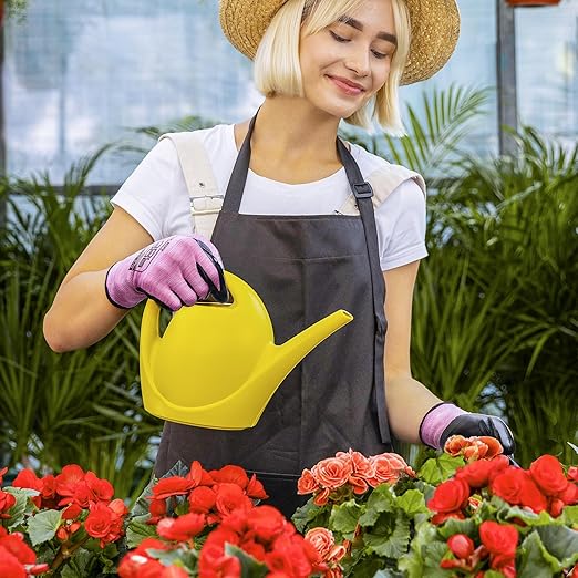 COOLJOB 20 Pairs Nitrile Dipped Rubber Coated Safety Work Gloves with Grip, Non-slip Bulk Gardening Roofing Gloves for Ladies Women, Oil-resistant Gear for Package Handler, Warehouse Worker, Medium