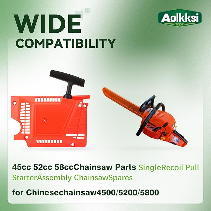 45cc 52cc 58cc Chainsaw Parts Recoil Pull Starter Replacement for Chinese Models 4500 5200 5800