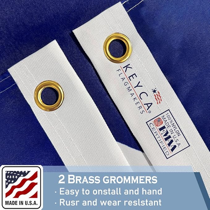 Texas State Flags 2x3 Outdoor Heavy Duty Double Sided Nylon Vivid Color Anti-Fading with 2 Brass Grommets for Home/Company/Indoor Outdoor Decoration