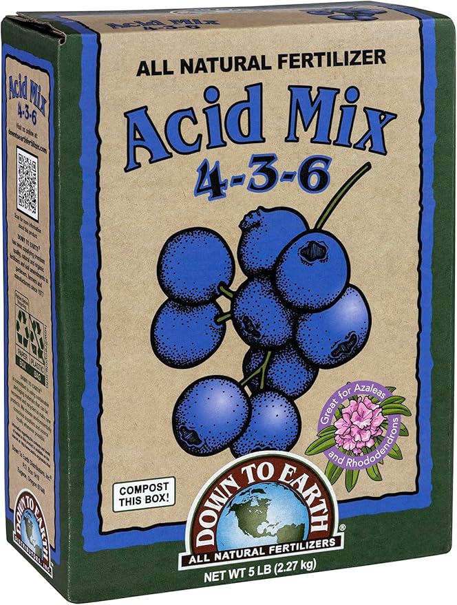 Down to Earth All Natural Acid Mix Fertilizer 4-3-6, 5 lb