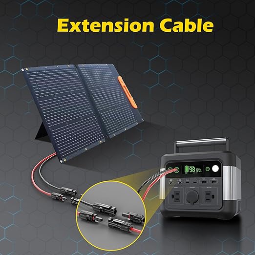 20Ft Solar Cable Solar ExtensionCable,10AWG Solar Panel Extension Cable with Female and Male Connectors,Waterproof Solar ExtensionCable Kit (Red and Black).