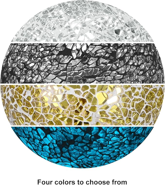Decorative Ball for Bowls, 4 Inch Mosaic Glass Balls Decorative Glass Orbs for Home Decor/Dining Tables/Wedding Party/Coffee Table/Centerpiece Decor [Turquoise]