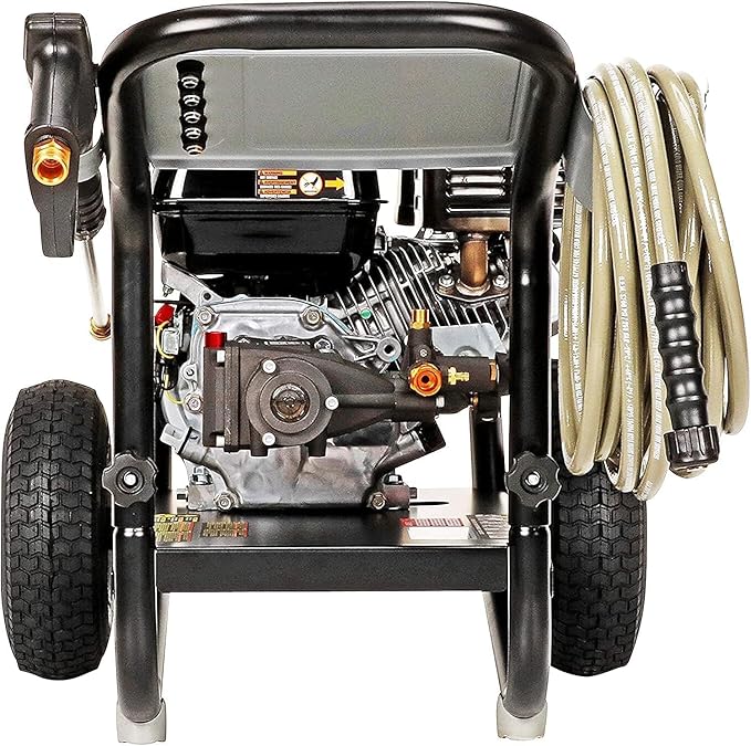 SIMPSON Cleaning PS3228 PowerShot 3300 PSI Gas Pressure Washer, 2.5 GPM, Honda GX200 Engine, Includes Spray Gun and Extension Wand, 5 QC Nozzle Tips, 5/16-inch x 25-foot MorFlex Hose, 49-State