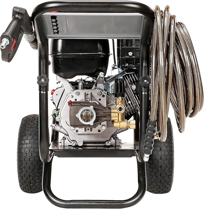 Simpson 4400 PSI Gas Pressure Washer, 4.0 GPM Commercial Power Washer, Cold Water, 50' Hose, PowerShot, 49-State Compliant (PS60843)