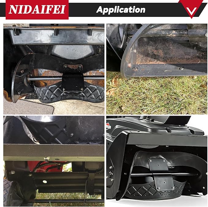 1687806 Snow Blower Auger Paddles Kit with 1752660AYP Scraper Replaces Snapper 1687489 1687489YP 1687628YP 1739727 1752606 1752606YP for Murray SS822E 7522ES 1022E 22" Single Stage Snowblower