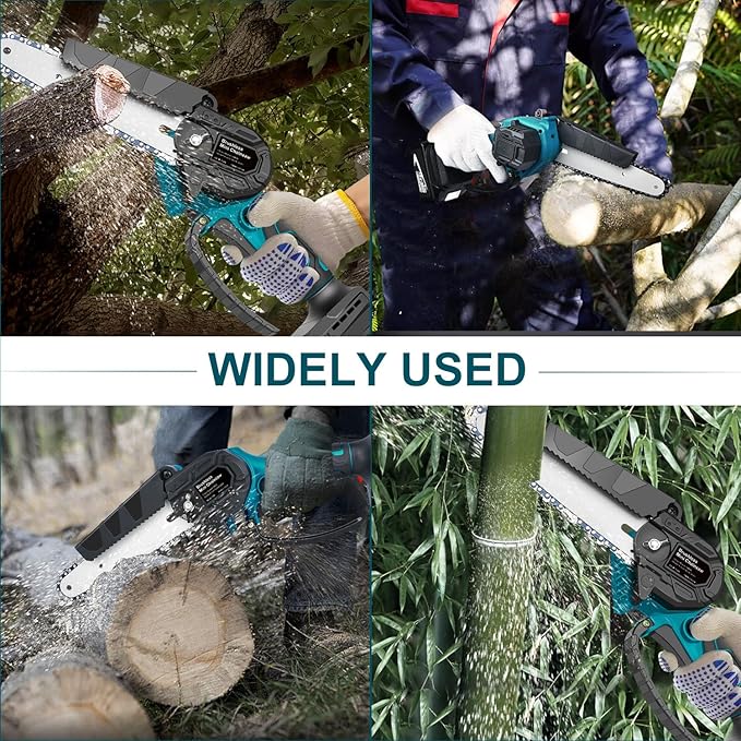 Mini Chainsaw for M-akita 18V Battery, 600 W Brushless Chainsaw Electric 6 Inches, Battery Chainsaws Hand Chainsaw for Garden Shears, Wood Cutting（No Battery）